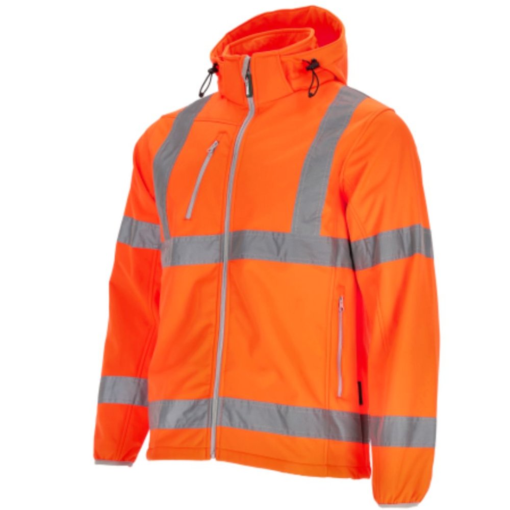 SOFTSHELL ODBLASKOWY POMARAŃCZOWY L 44045