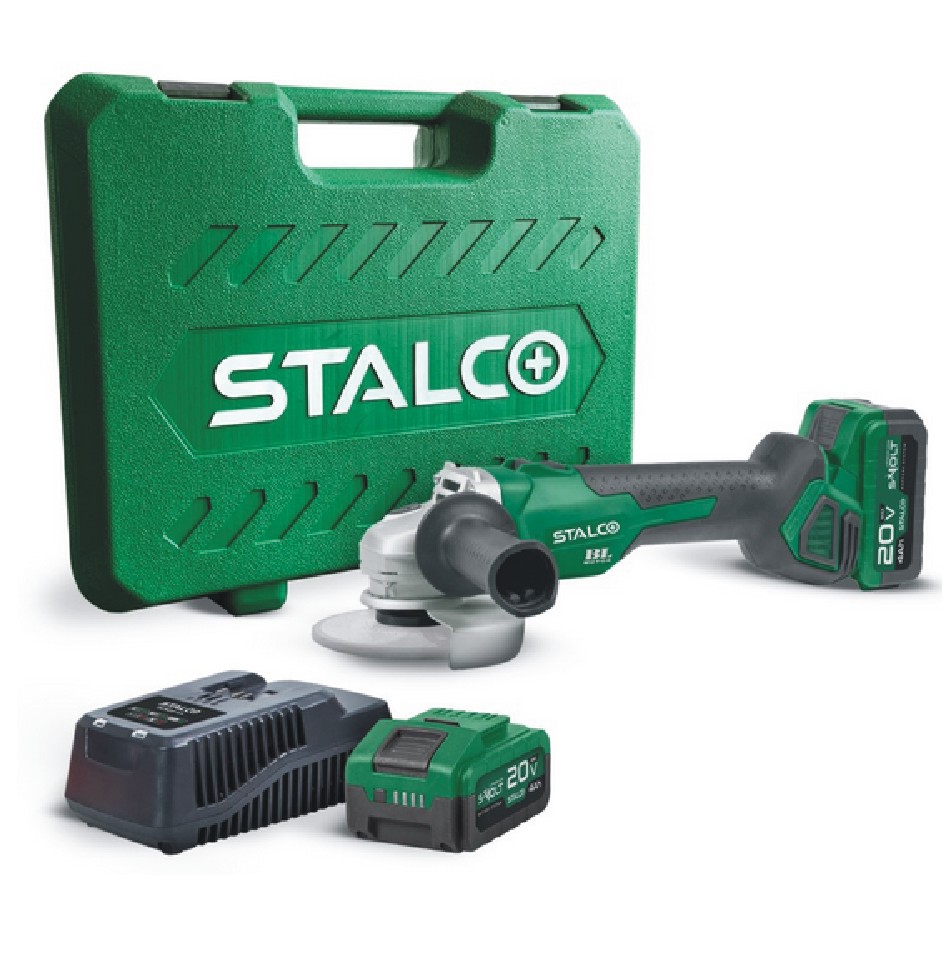 SZLIFIERKA KĄTOWA AGS20-125BL AKU 2X4AH 97301 Stalco
