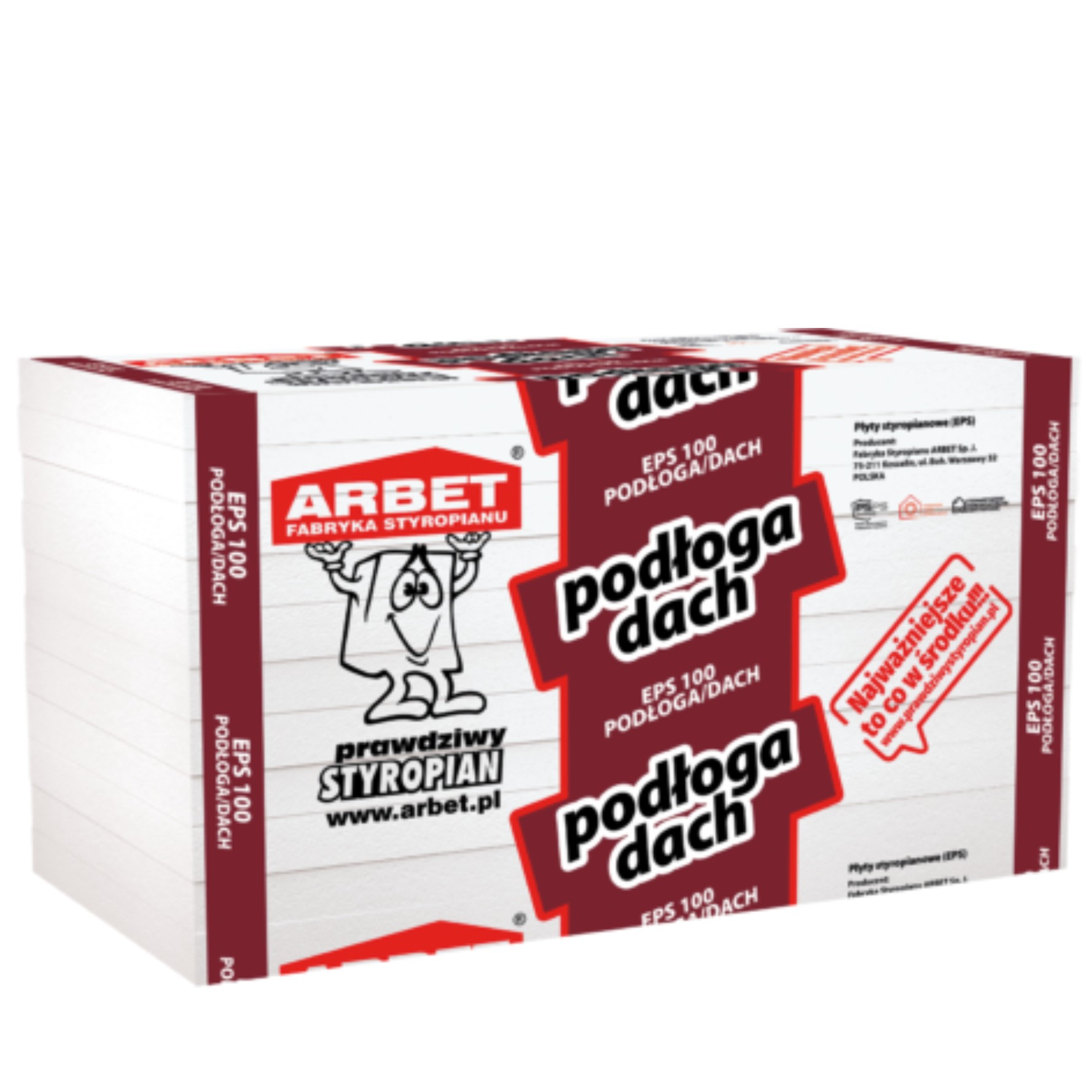 STYROPIAN  EPS 100 036 DACH-PODŁOGA 10CM Arbert