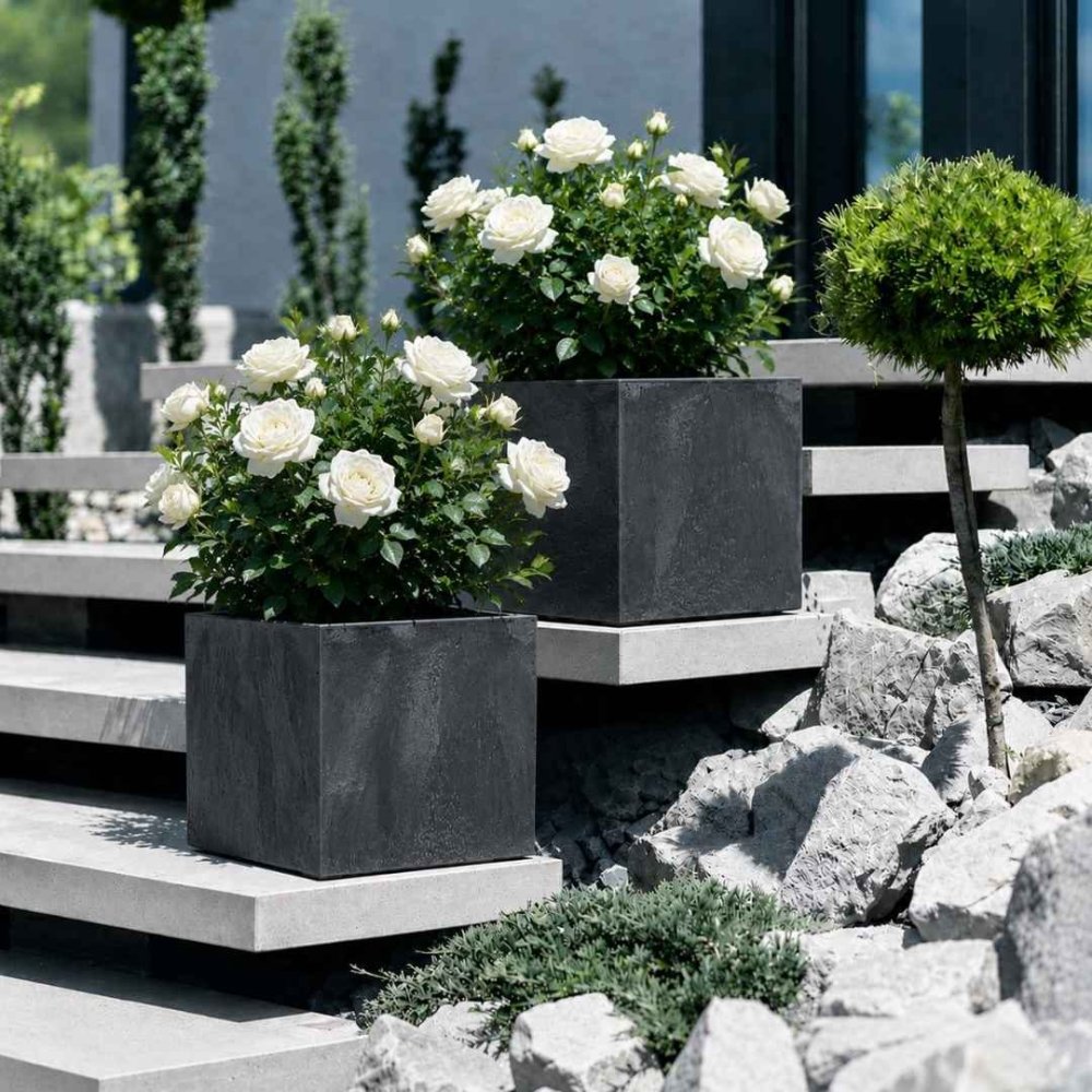 DONICA DONICZKA URBI SQUARE LOW 300  BETON ANTRACYT z wkładem