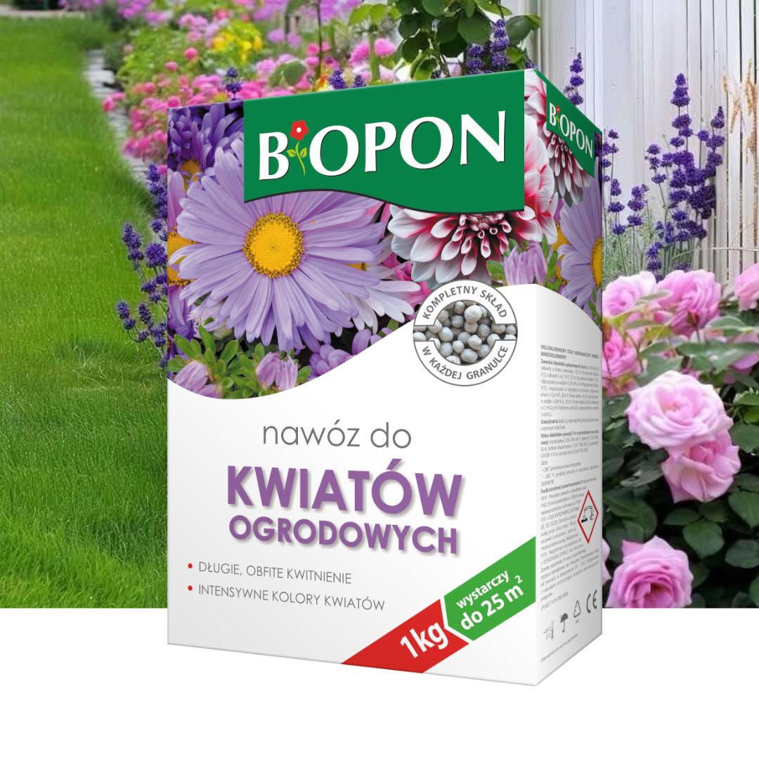 NAWÓZ DO KWIATÓW OGRODOWYCH 1KG Biopon