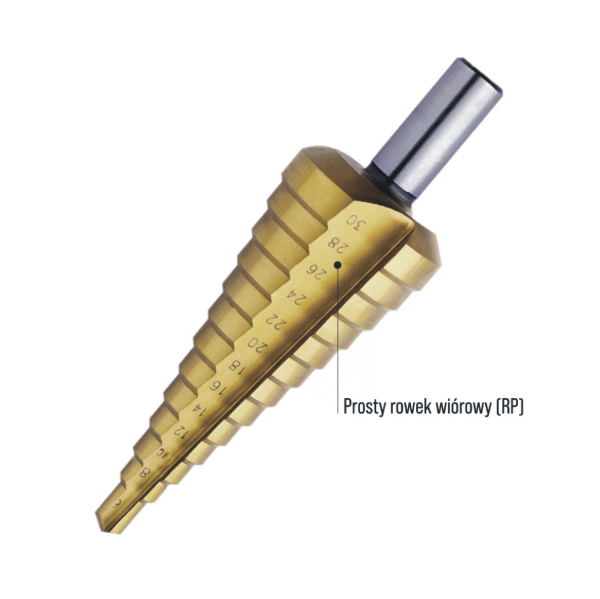 WIERTŁO STOPNIOWE HSS-TiN RP 4-20 SKOK 2MM 72530