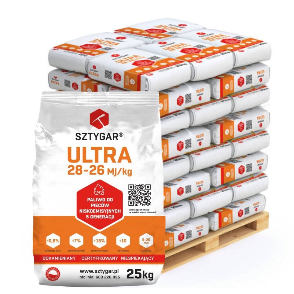  WĘGIEL GROSZEK 25 KG SZTYGAR ULTRA CN 2701