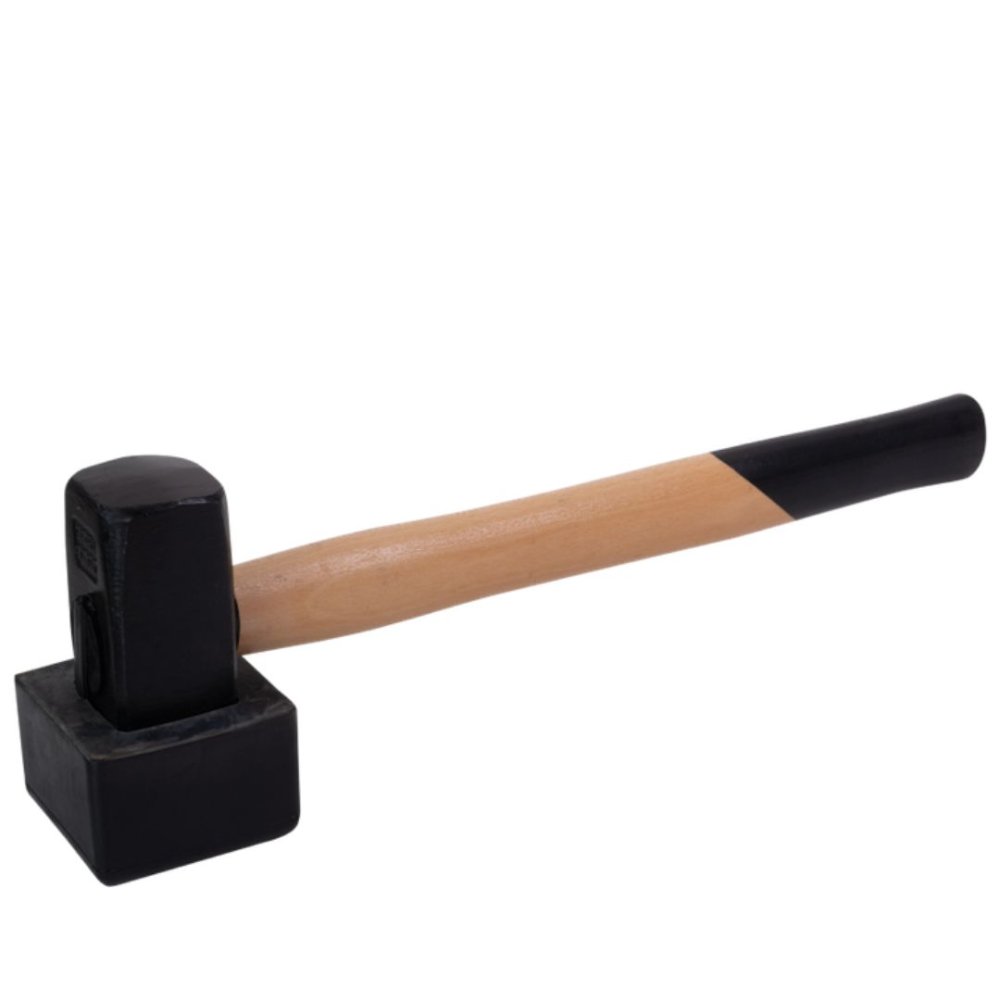 MŁOTEK KAMIENIARSKI Z OSŁONĄ GUMOWĄ 1500G 012025151