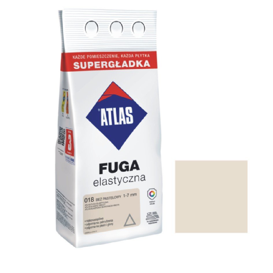 FUGA ELASTYCZNA BEŻ PASTELOWY 018 3KG 