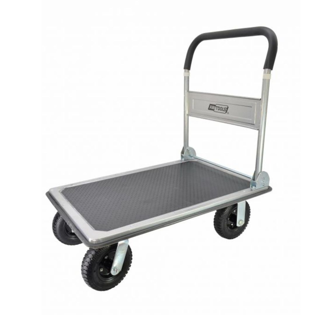 WÓZEK MAGAZYNOWY PLATFORMA 90X60cm 4-KOŁOWY 350KG