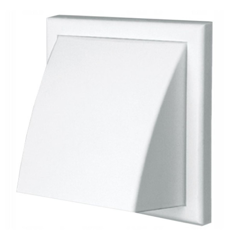 KRATKA WENTYLACYJNA wylot ścienny 154x154 mm MW 102AZKP BIAŁA Vents