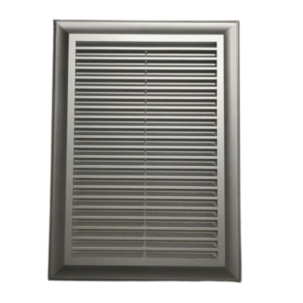 KRATKA WENTYLACYJNA 180X250 mm z siatką i kołnierzem EL 250A SATYNA