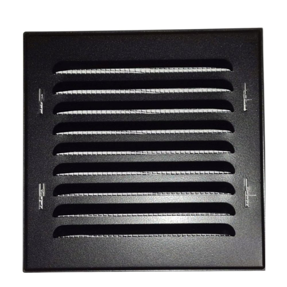KRATKA WENTYLACYJNA METALOWA 165X230 mm z siatką GRAFITOWA Vents