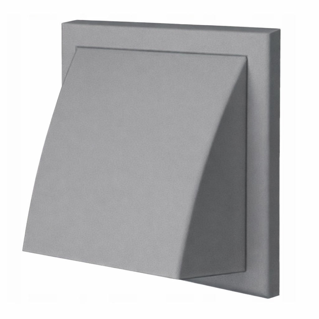 KRATKA WENTYLACYJNA wylot ścienny 154x154 mm MW 102AZKP SZARA Vents