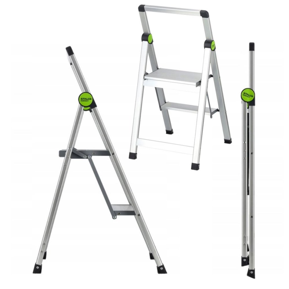 DRABINA SKŁADANA MINI SLIM 2-stopnie aluminium 020140502