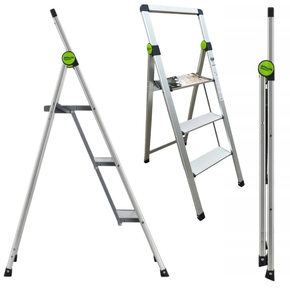 DRABINA SKŁADANA MINI SLIM 3-stopnie aluminium 020140503