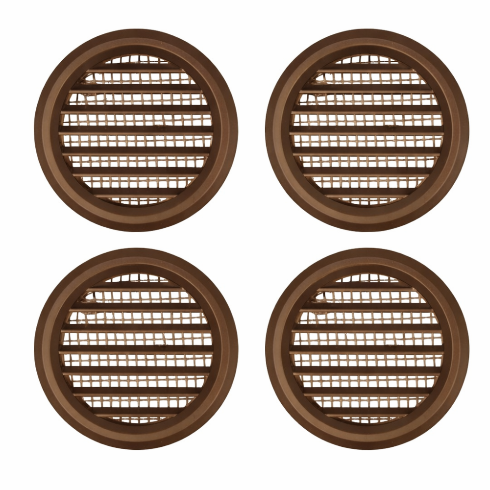 KRATKA WENTYLACYJNA DRZWIOWA fi 50 4 sztuki MW50/4 BRĄZ Vents