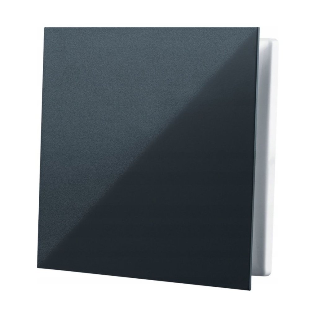 KRATKA WENTYLACYJNA 160X160 mm z panelem wymiennym CZARNA Vents