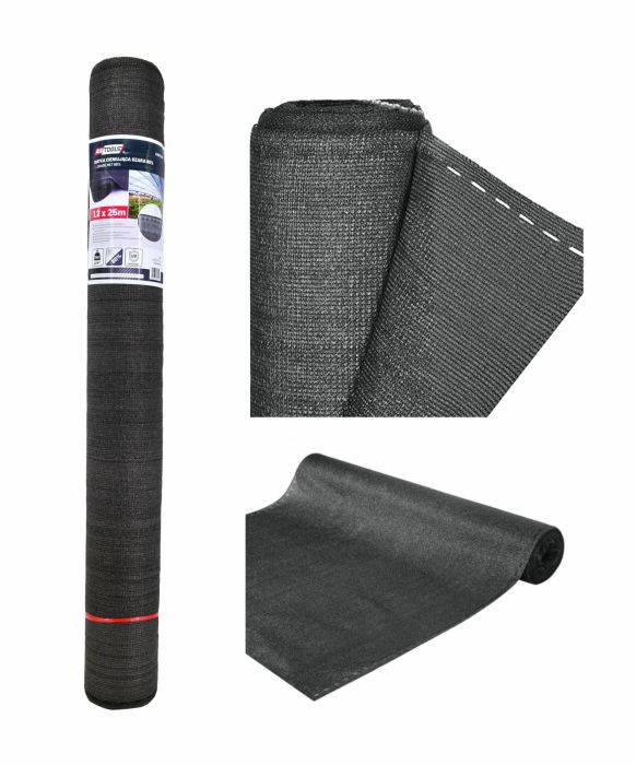 OSŁONA SIATKA CIENIUJĄCA 180G 1,2X10MB UV SZARA