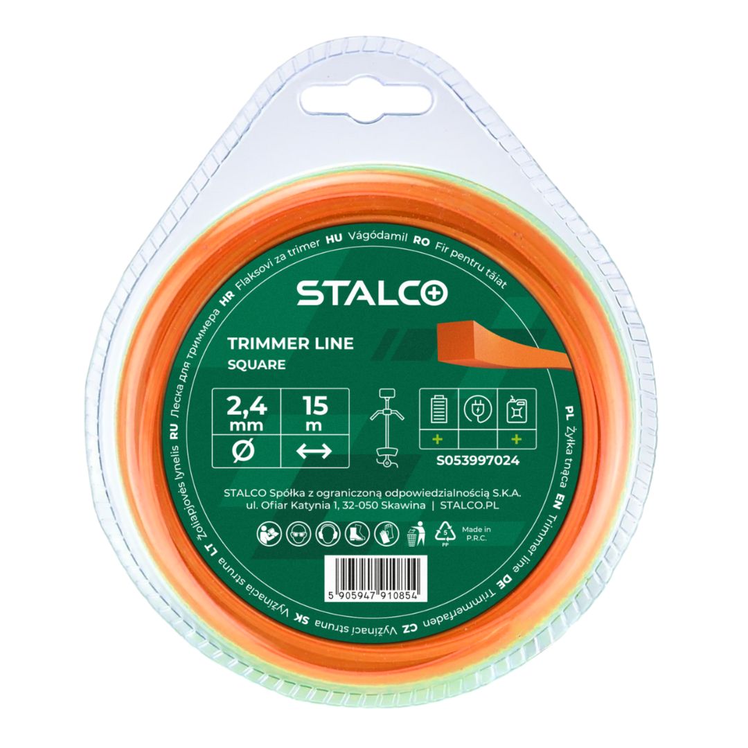 ŻYŁKA TNACA KWADRATOWA 2,7MM 15M 053997025