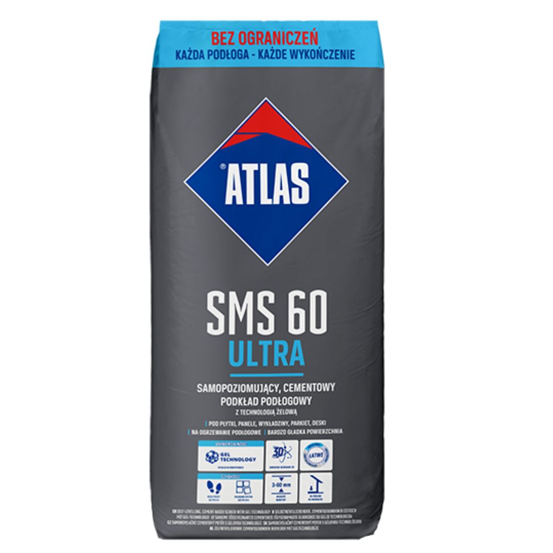 ATLAS POSADZKA SMS 60 ULTRA wylewka samopoziomująca 25KG