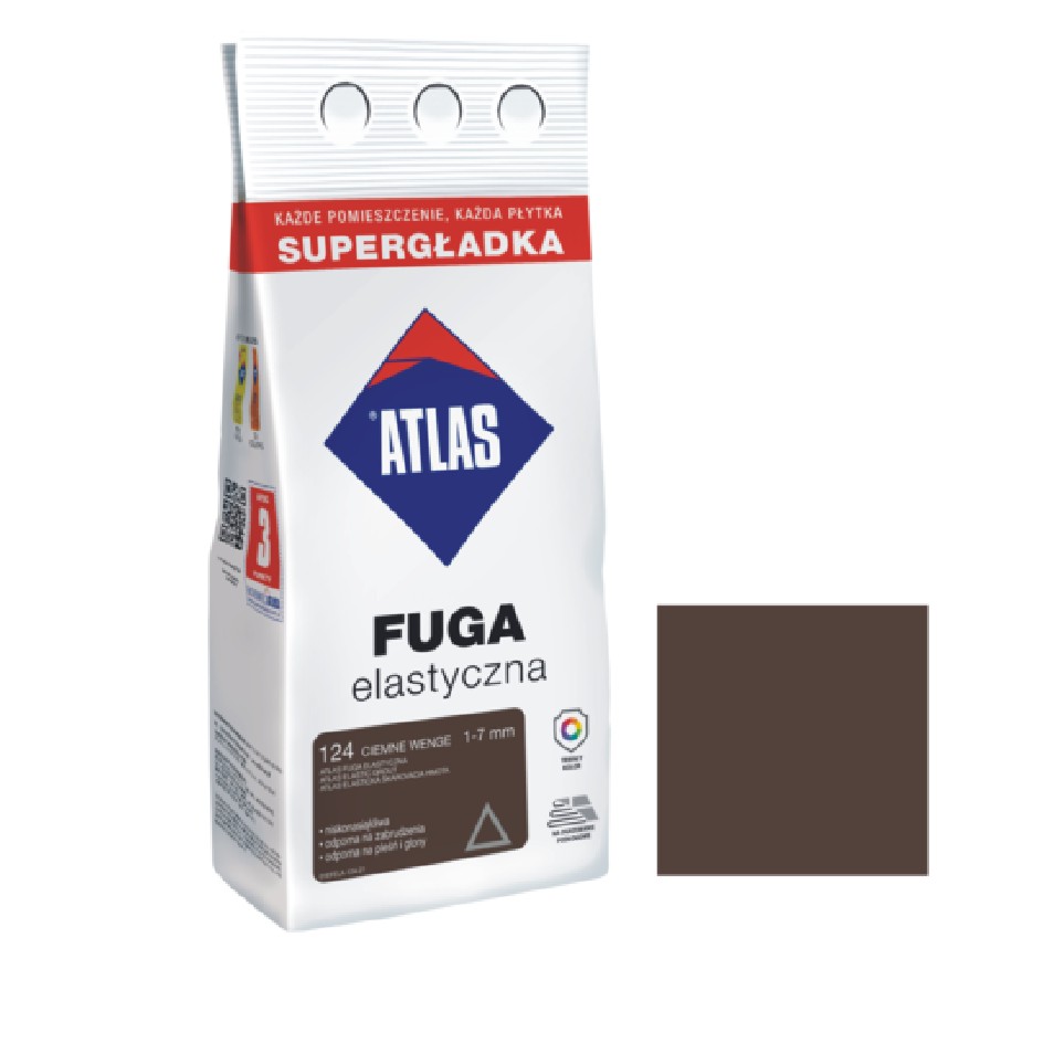 ATLAS FUGA ELASTYCZNA CIEMNE WENGE 124 3KG