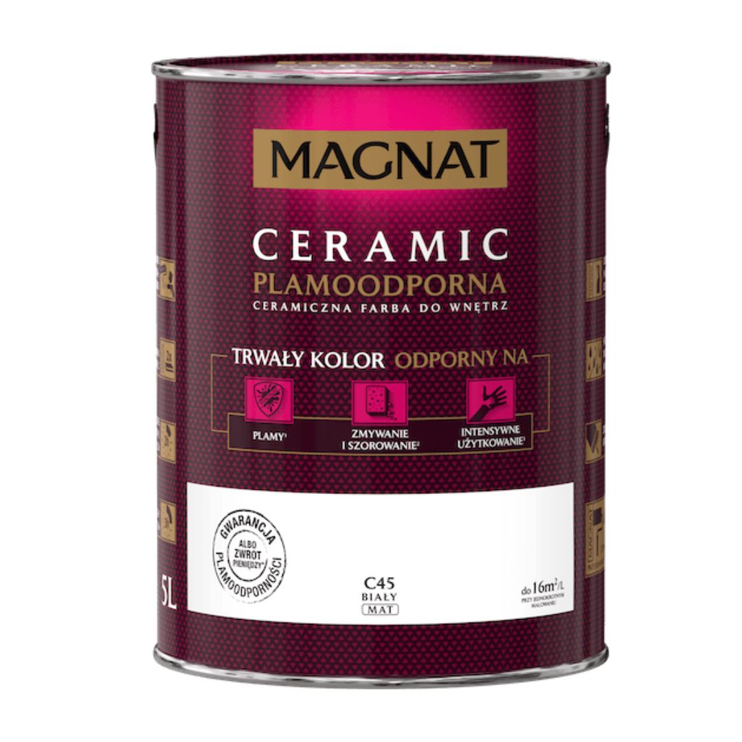 MAGNAT FARBA CERAMICZNA BIAŁA C45 5L