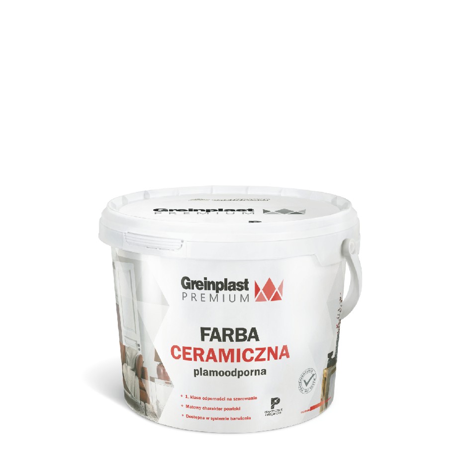 FARBA CERAMICZNA PREMIUM BIAŁA 1L Greinplast