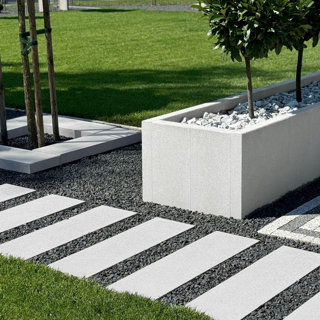 PALISADA IMPARI 8X30X100 BIANCO Drogbruk