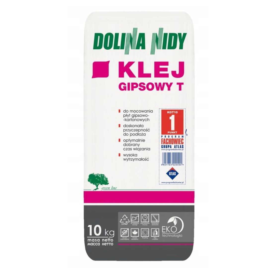 KLEJ GIPSOWY T  10KG Dolina Nidy