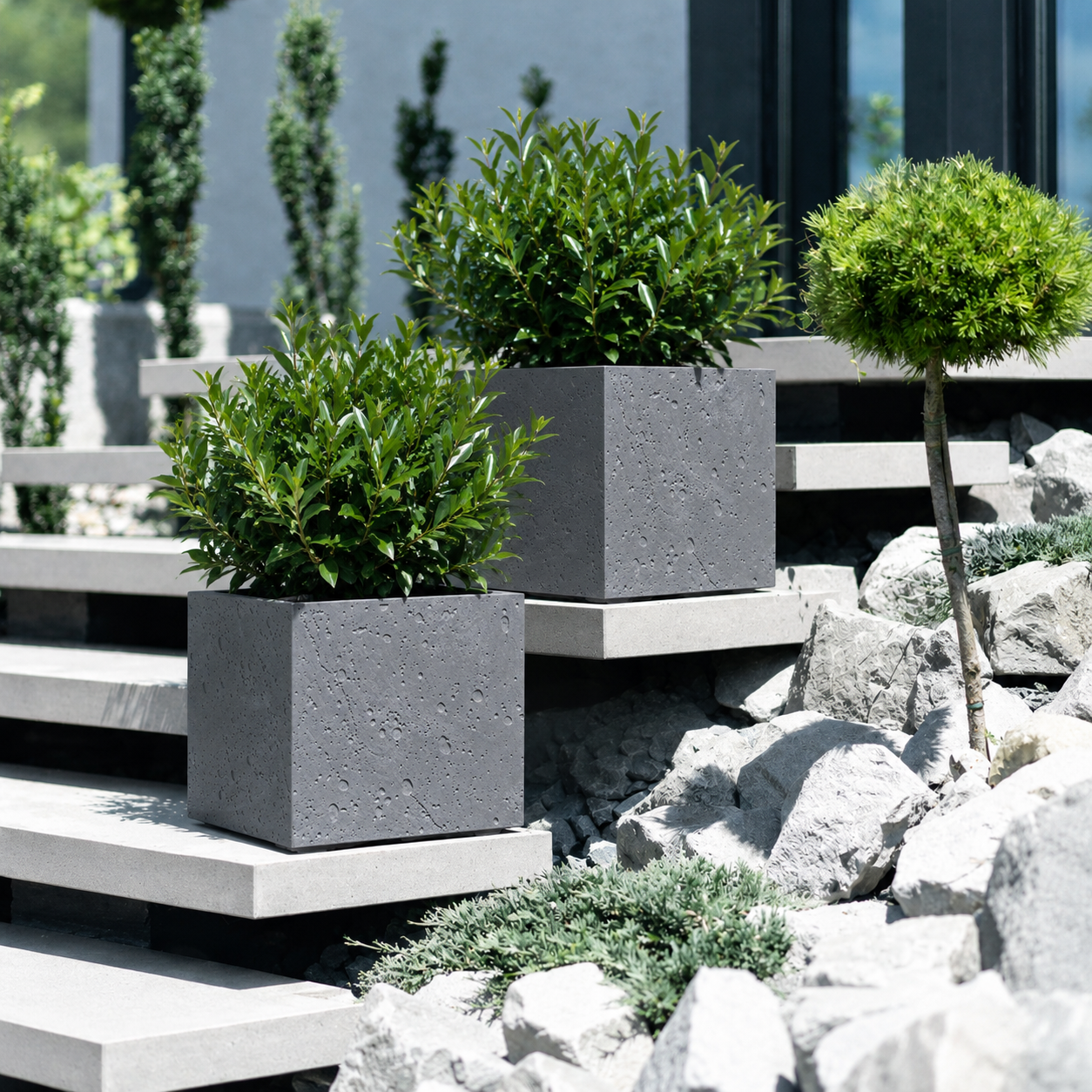 DONICA DONICZKA SIERRA SQUARE BETON MARENGO 300 na kółkach