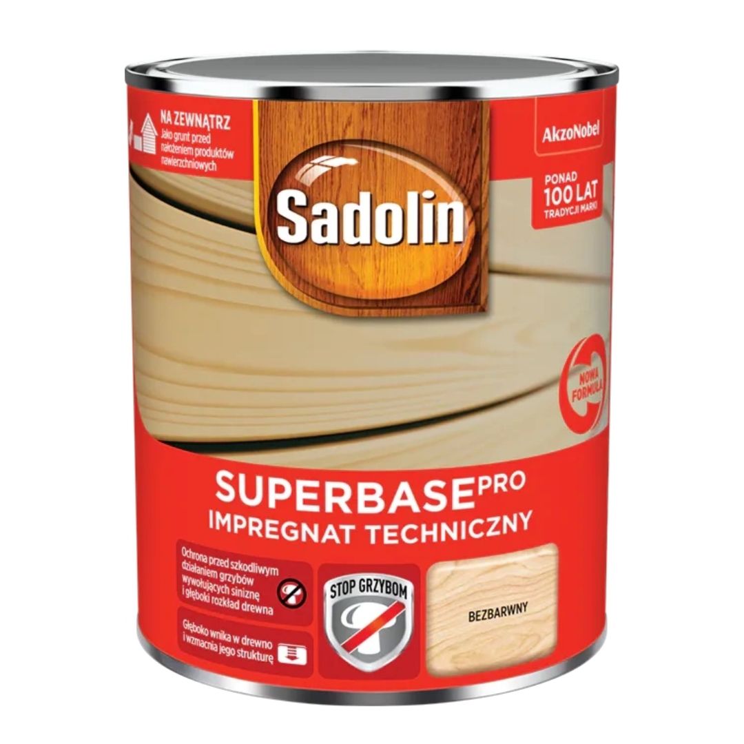 SADOLIN IMPREGNAT GRUNTUJĄCY do zabezpieczenia drewna 2,5L