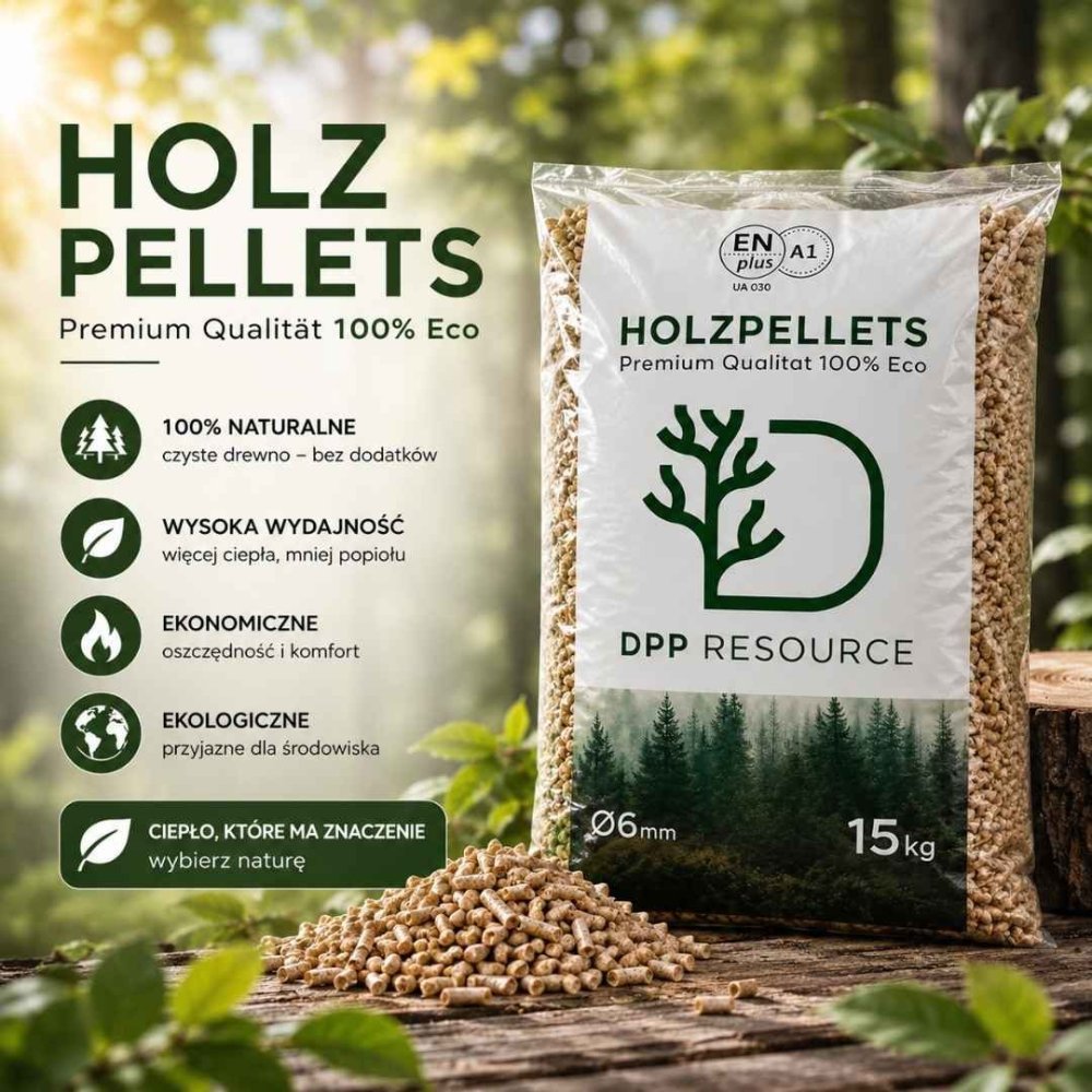 PELLET DRZEWNY HOLZPELLETS A1 ENplus 15KG